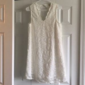 Francesca white lace dress